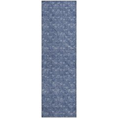 Premium Machine Washable Mayfield  Navy 2'3" x 7'6" Runner Rug