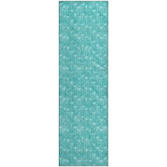 Premium Machine Washable Mayfield  Teal 2'3" x 7'6" Runner Rug