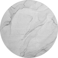 Premium Machine Washable Mayfield  Gray 8' x 8' Round Rug