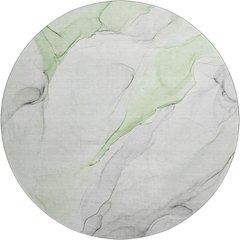 Premium Machine Washable Mayfield  Green 8' x 8' Round Rug