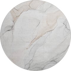 Premium Machine Washable Mayfield  Ivory 8' x 8' Round Rug