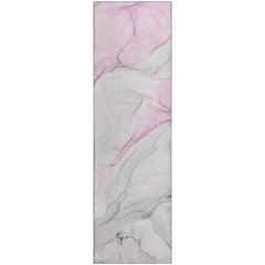 Premium Machine Washable Mayfield  Pink 2'3" x 7'6" Runner Rug