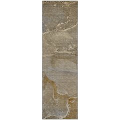 Premium Machine Washable Mayfield  Brown 2'3" x 7'6" Runner Rug