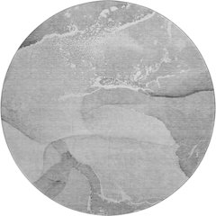 Premium Machine Washable Mayfield  Gray 8' x 8' Round Rug