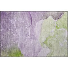 Premium Machine Washable Mayfield  Purple 1'8" x 2'6" Rug
