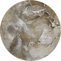 Premium Machine Washable Mayfield  Brown 8' x 8' Round Rug