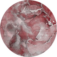 Premium Machine Washable Mayfield  Merlot 8' x 8' Round Rug