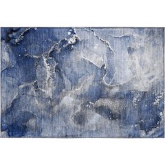 Premium Machine Washable Mayfield  Navy 1'8" x 2'6" Rug