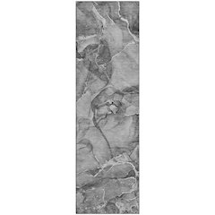 Premium Machine Washable Mayfield  Pewter 2'3" x 7'6" Runner Rug