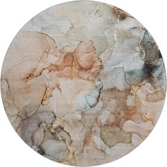 Premium Machine Washable Mayfield  Beige 8' x 8' Round Rug