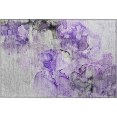 Premium Machine Washable Mayfield  Purple 1'8" x 2'6" Rug