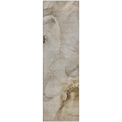 Premium Machine Washable Mayfield  Beige 2'3" x 7'6" Runner Rug