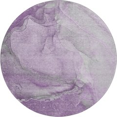 Premium Machine Washable Mayfield  Lilac 8' x 8' Round Rug