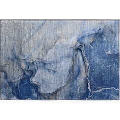 Premium Machine Washable Mayfield  Navy 1'8" x 2'6" Rug