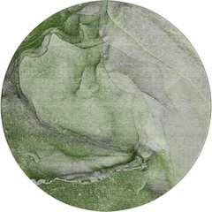 Premium Machine Washable Mayfield  Olive 8' x 8' Round Rug
