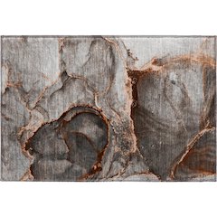 Premium Machine Washable Mayfield  Peach 1'8" x 2'6" Rug