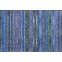 Premium Machine Washable Mayfield  Blue 1'8" x 2'6" Rug