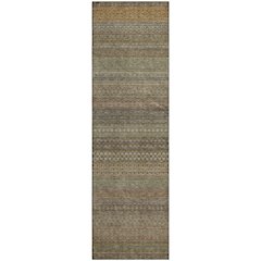 Premium Machine Washable Mayfield  Khaki 2'3" x 7'6" Runner Rug