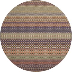 Premium Machine Washable Mayfield  Paprika 8' x 8' Round Rug