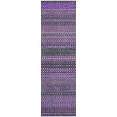 Premium Machine Washable Mayfield  Purple 2'3" x 7'6" Runner Rug