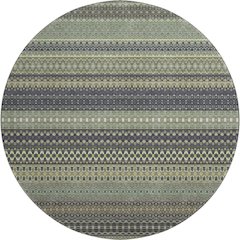 Premium Machine Washable Mayfield  Sage 8' x 8' Round Rug