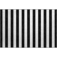 Premium Machine Washable Mayfield  Black 1'8" x 2'6" Rug