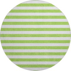 Premium Machine Washable Mayfield  Lime 8' x 8' Round Rug