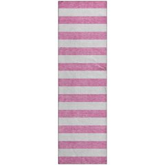 Premium Machine Washable Mayfield  Pink 2'3" x 7'6" Runner Rug