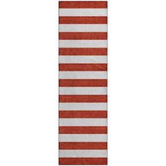 Premium Machine Washable Mayfield  Red 2'3" x 7'6" Runner Rug