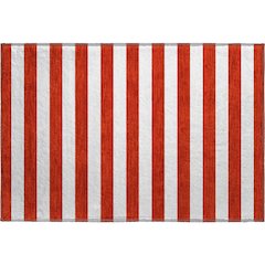 Premium Machine Washable Mayfield  Red 1'8" x 2'6" Rug