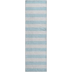 Premium Machine Washable Mayfield  Sky 2'3" x 7'6" Runner Rug