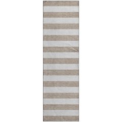 Premium Machine Washable Mayfield  Taupe 2'3" x 7'6" Runner Rug