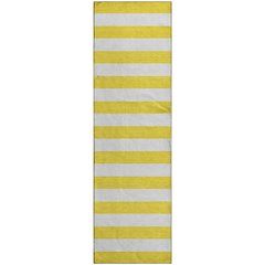 Premium Machine Washable Mayfield  Yellow 2'3" x 7'6" Runner Rug