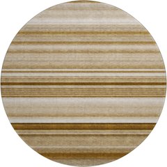 Premium Machine Washable Mayfield  Chocolate 8' x 8' Round Rug