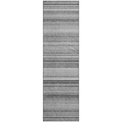 Premium Machine Washable Mayfield  Gray 2'3" x 7'6" Runner Rug