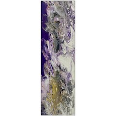 Premium Machine Washable Mayfield  Amethyst 2'3" x 7'6" Runner Rug