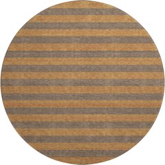 Premium Machine Washable Mayfield  Fudge 8' x 8' Round Rug