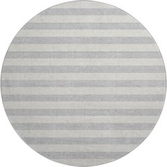 Premium Machine Washable Mayfield  Pewter 8' x 8' Round Rug