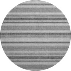 Premium Machine Washable Mayfield  Gray 8' x 8' Round Rug