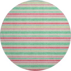 Premium Machine Washable Mayfield  Green 8' x 8' Round Rug