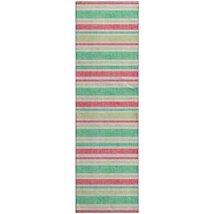 Premium Machine Washable Mayfield  Green 2'3" x 7'6" Runner Rug