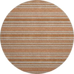 Premium Machine Washable Mayfield  Paprika 8' x 8' Round Rug