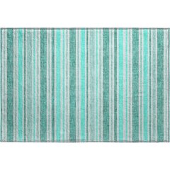 Premium Machine Washable Mayfield  Turquoise 1'8" x 2'6" Rug