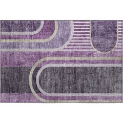 Premium Machine Washable Mayfield  Purple 1'8" x 2'6" Rug