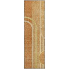 Premium Machine Washable Mayfield  Terracotta 2'3" x 7'6" Runner Rug