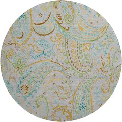 Premium Machine Washable Mayfield  Gray 8' x 8' Round Rug