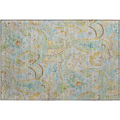 Premium Machine Washable Mayfield  Gray 1'8" x 2'6" Rug