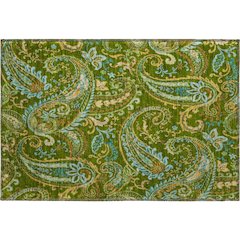 Premium Machine Washable Mayfield  Green 1'8" x 2'6" Rug