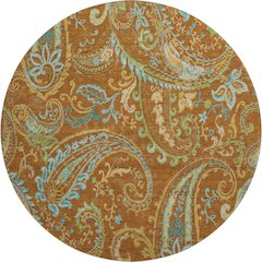 Premium Machine Washable Mayfield  Paprika 8' x 8' Round Rug