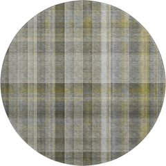 Premium Machine Washable Mayfield  Gray 8' x 8' Round Rug